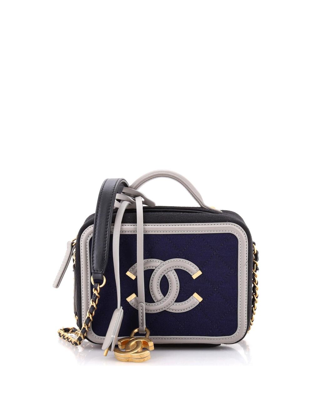 Chanel Filigree Vanity Case Quilted #371108C35B